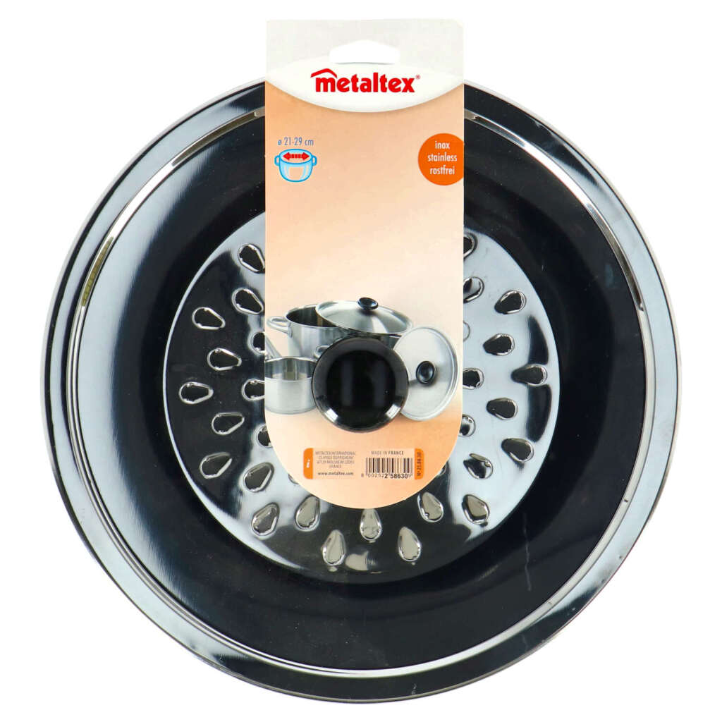 Metaltex Metaltex Anti Splash Cover 21-29 cm de acero inoxidable