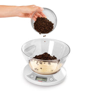 Metaltex kitchen helpers pesa digitale keukenweegschaal + kom 2.5l wit - afbeelding 3