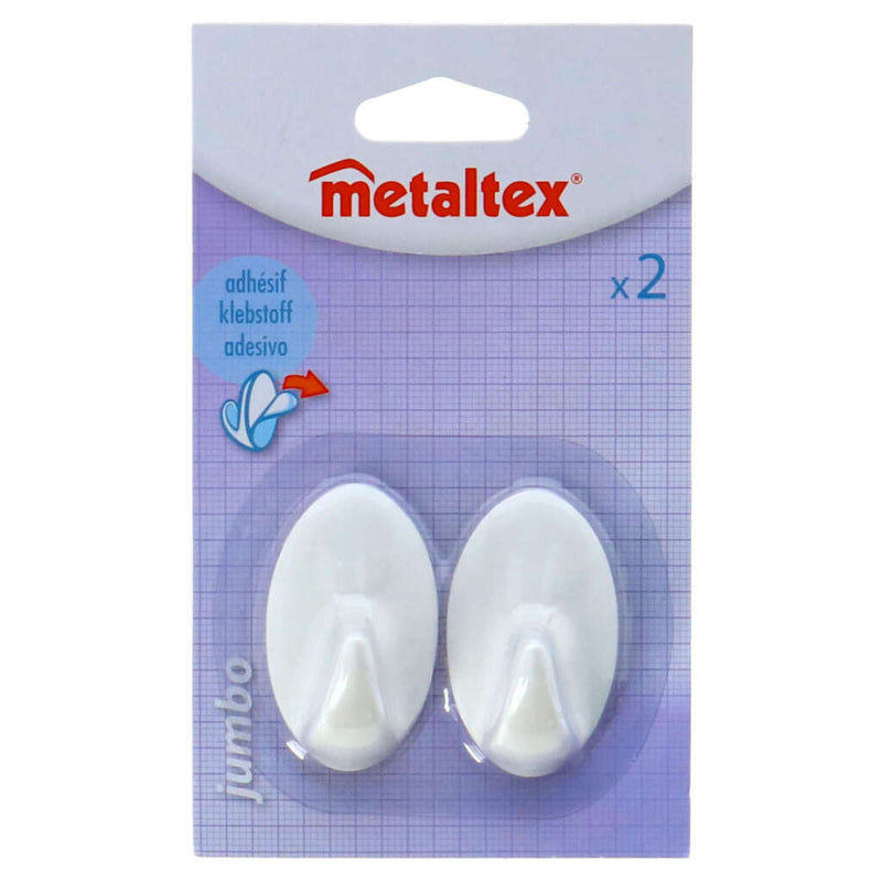 Metaltex metaltex ovalos adhesivos ovales 2 piezas de blanco