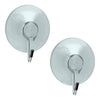 Ganchos de metal de metaltex con taza de succión 2 piezas