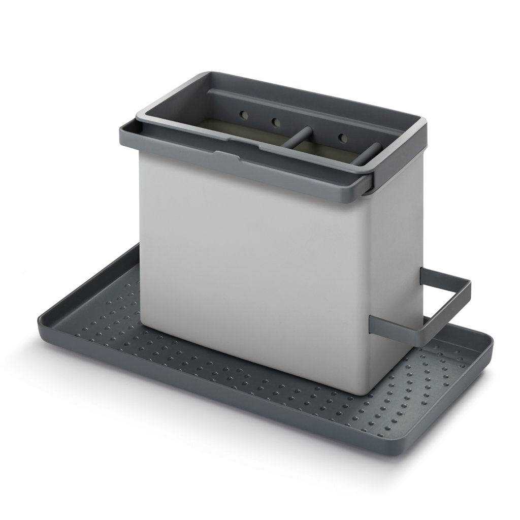 Metaltex Metaltex Kitchen Helpers Organizzatore del lavandino in ordinazione 24x13x14 cm grigio