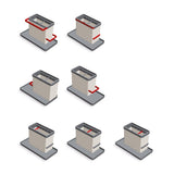 Metaltex kitchen helpers tidy tex gootsteen organiser 24x13x14 cm grijs - afbeelding 2