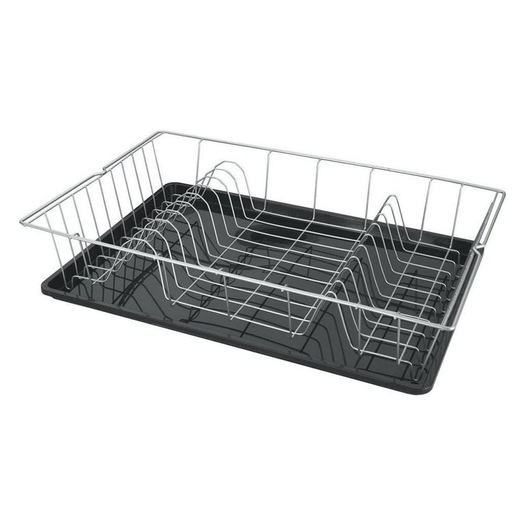 Metaltex Metaltex Colonia Drain Rack 48x30 cm de plata gris