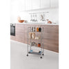 Metaltex Metaltex Kitchen Bathem Storage Trolley ascona 41x23x84 cm ruedas