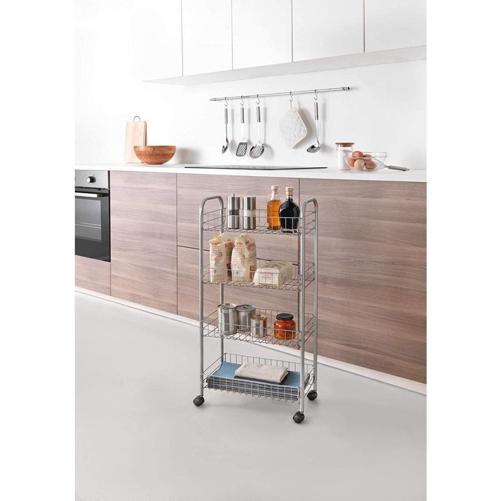 Metaltex Metaltex Kitchen Bathem Storage Trolley ascona 41x23x84 cm ruedas