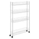 Metaltex Metaltex Fino Storage Rack 4 pisos 58x16x95 cm blanco