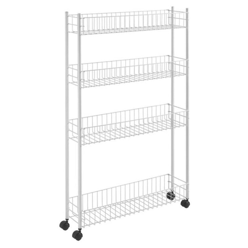 Metaltex Metaltex Fino Storage Rack 4 pisos 58x16x95 cm blanco