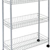 Tomado-Metaltex Metaltex Slim de Luxe Storage Cart con 3 canastas metálicas