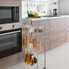 Tomado-Metaltex Metaltex Slim de Luxe Storage Cart con 3 canastas metálicas