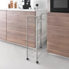 Tomado-Metaltex Metaltex Slim de Luxe Storage Cart con 3 canastas metálicas