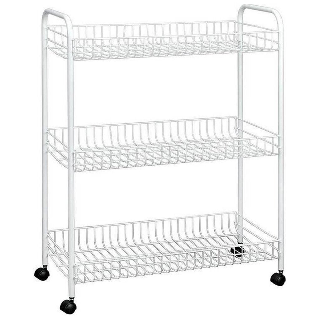 Tomado-Metaltex Tomado-Metaltex Grande portaoggetti su ruote 64x31x84 cm argento