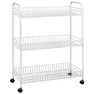 Tomado-Metaltex Tomado-Metaltex Grande Storage Rack on Wheels 64x31x84 cm Silver