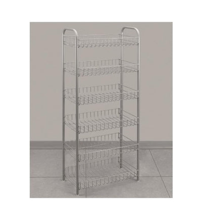 Metaltex voorraadrek chroom 6 etages