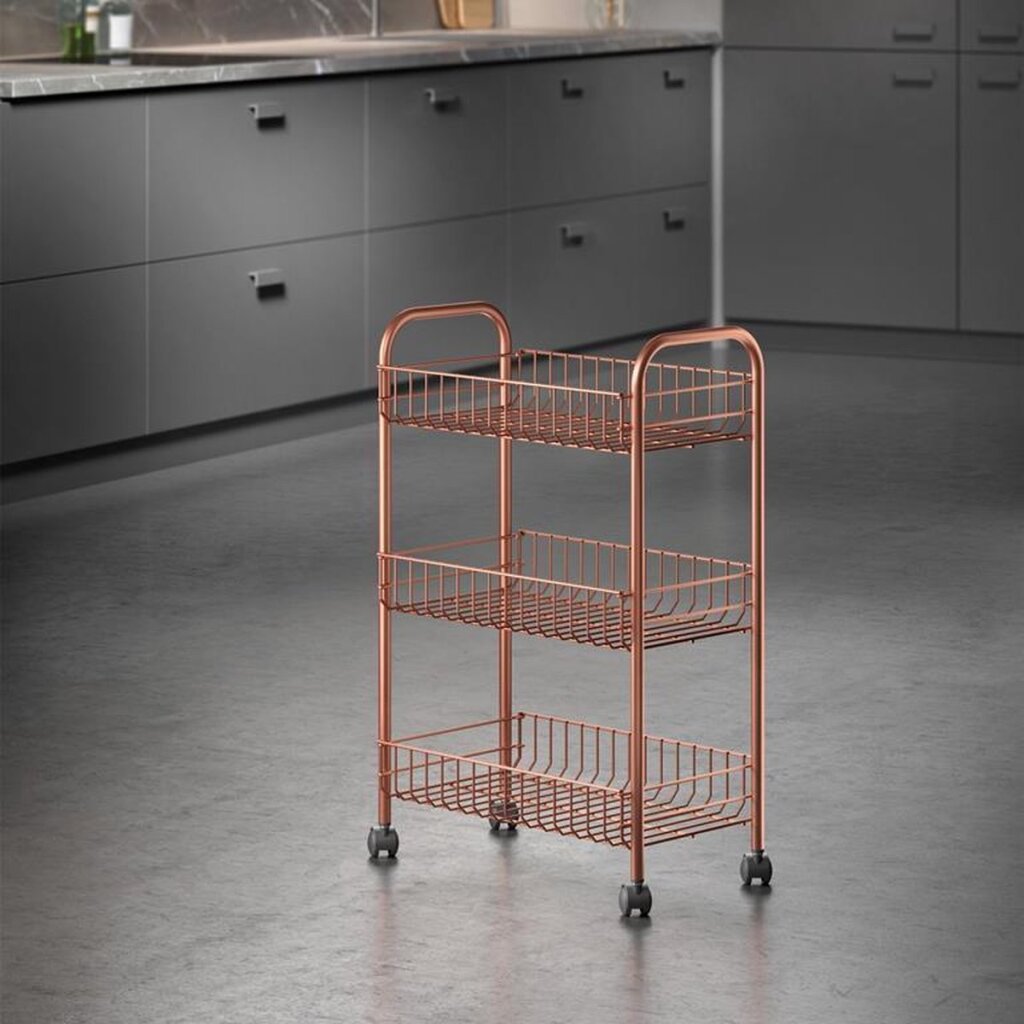 Metaltex Metaltex Baño Kitchen Trolley Lugano Cobre