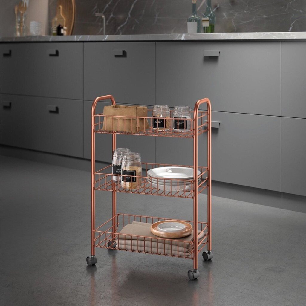 Metaltex Metaltex Baño Kitchen Trolley Lugano Cobre