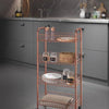 Metaltex Metaltex Trolley gabinete ascona 84x41 cm de cobre de acero