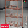 Metaltex Metaltex Trolley gabinete ascona 84x41 cm de cobre de acero