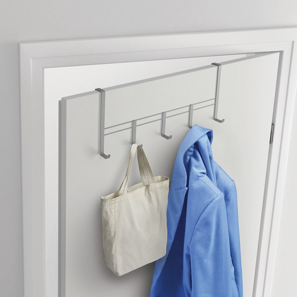 Metaltex Metaltex Door Cock Pila 5 Hakes 38x15 cm de plata