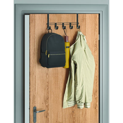 Metaltex Metaltex Doorkach Stace 5 Hakes 38x6x15 cm nero