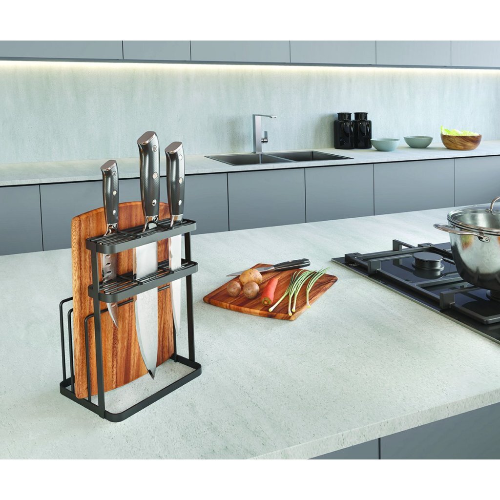 Metaltex Metaltex Tokyo Line Rack para barcos Kleass and Slips 16x12x22 cm negro