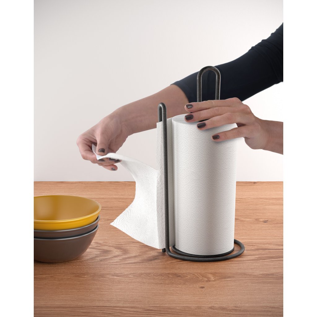 Metaltex Metaltex Kitchen Roll Roller 15x32 cm Negro
