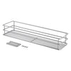 Cesto scorrevole da cucina metallico metaltex 12x42x7 cm argento