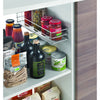 Cesto scorrevole da cucina metallico metaltex 12x42x7 cm argento
