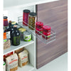 Cesto scorrevole da cucina metallico metaltex 12x42x7 cm argento
