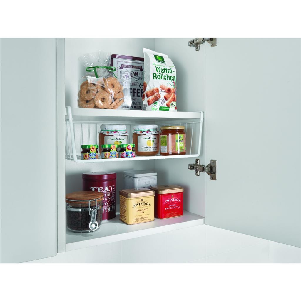 Metaltex Metaltex Hang Canasta 40x26x14 cm de metal blanco