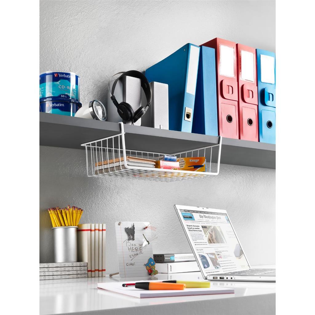 Metaltex Metaltex Hang Canasta 40x26x14 cm de metal blanco