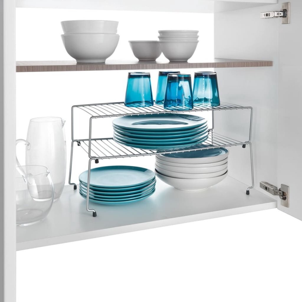 Metaltex Metaltex Sky Space Winner 2 pisos 47x23x26 ​​cm de plata