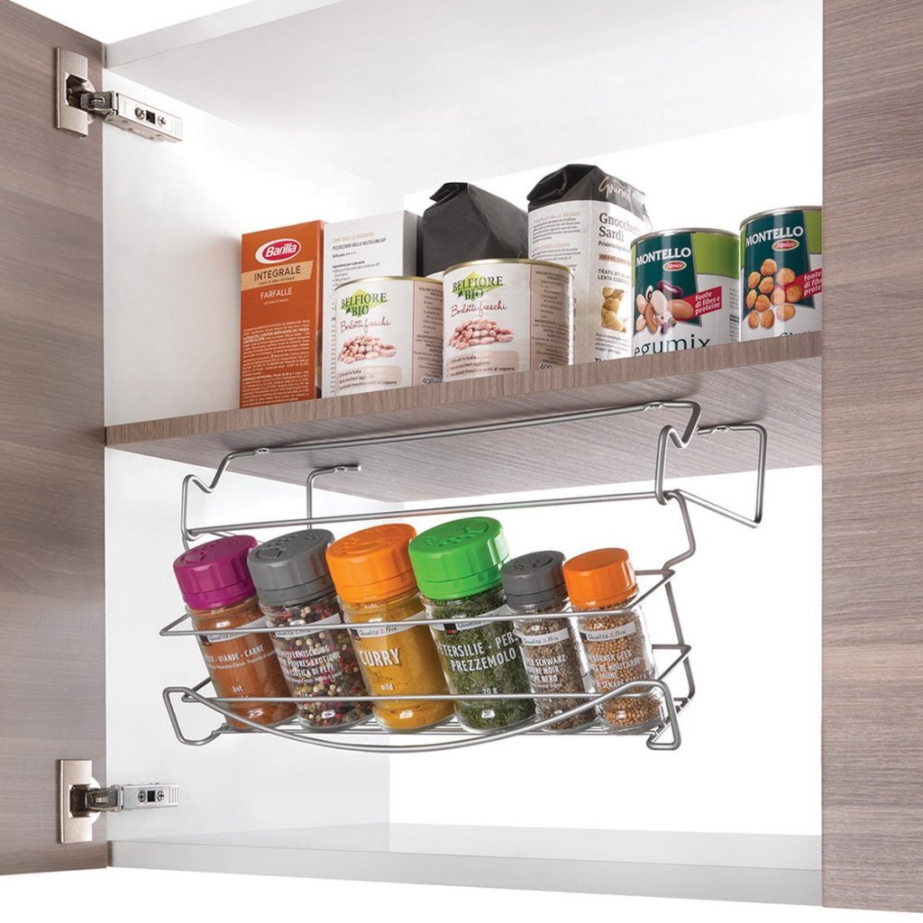 Estante de especias plegable metaltex metaltex 40x28x33 cm de plata
