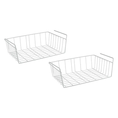 Cestini sospesi da babette metaltex metaltex 40x26x14 cm 2 pezzi bianchi