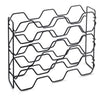 Metaltex Metaltex Wine Rack Hexagon para 15 botellas 43x12x34 Negro