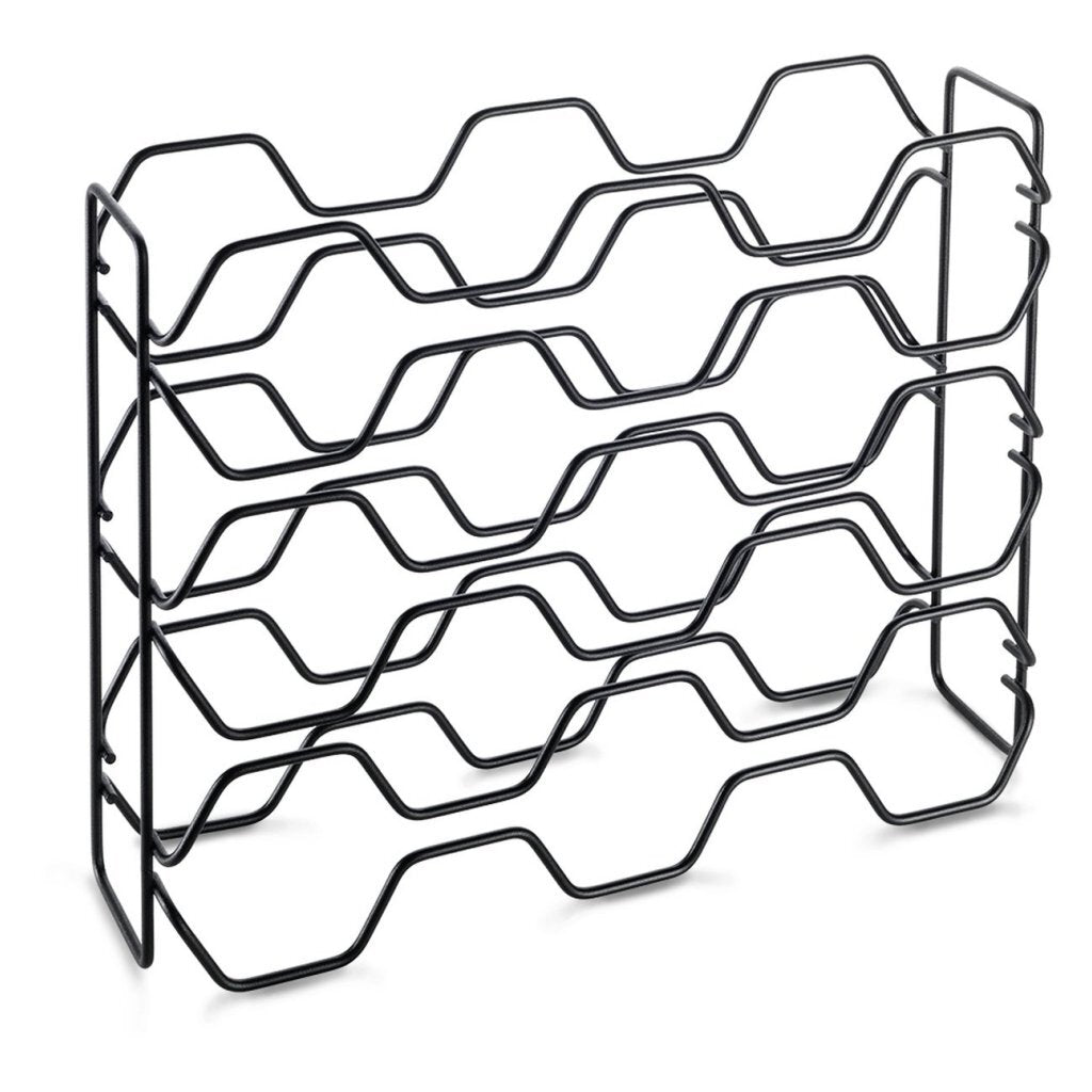 Metaltex Metaltex Wine Rack Hexagon para 15 botellas 43x12x34 Negro