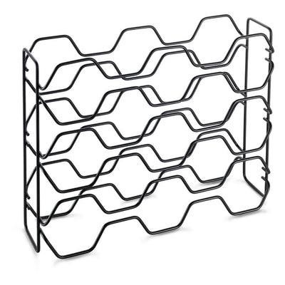 Metaltex metaltex esagono portabottiglie per 15 bottiglie 43x12x34 nero