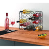 Metaltex Metaltex Wine Rack Hexagon para 15 botellas 43x12x34 Negro