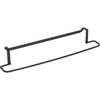 Soporte de toalla de metal de metal de metal 38x8x6 cm negro