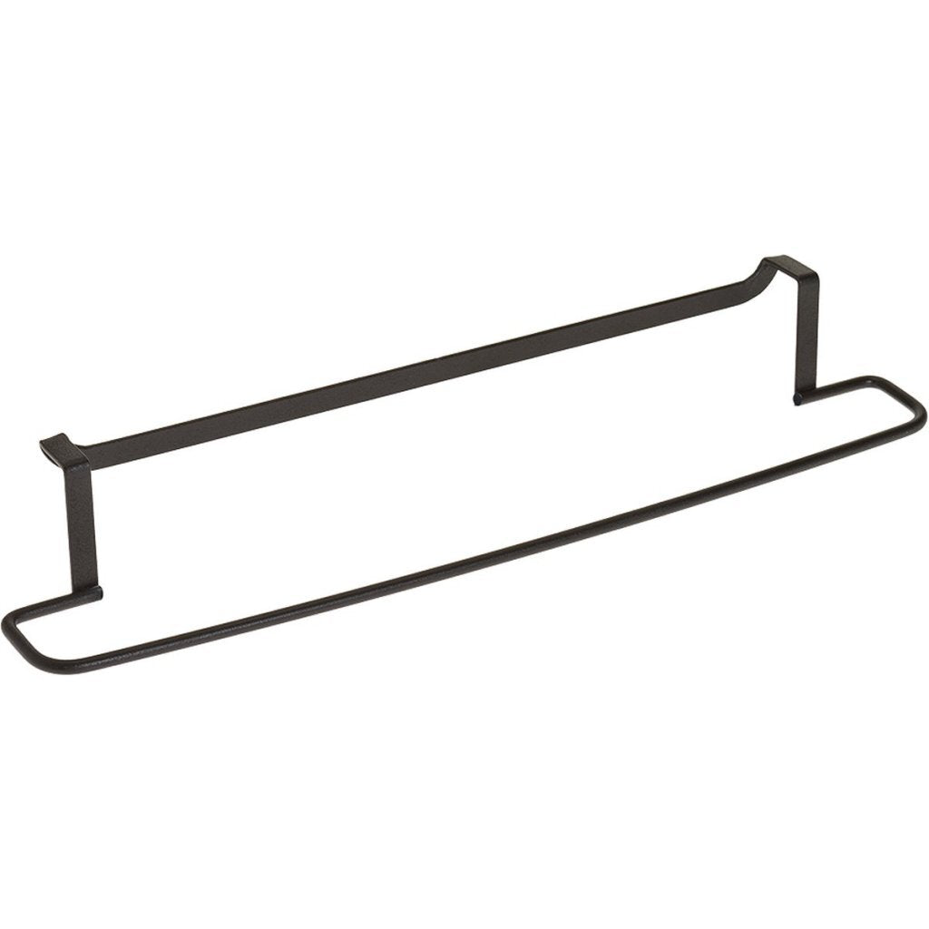 Soporte de toalla de metal de metal de metal 38x8x6 cm negro