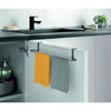 Soporte de toalla de metal de metal de metal 38x8x6 cm negro