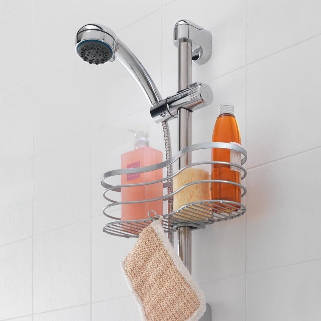 Metaltex Metaltex Viva Shower Deck 11x29x12 cm de plata