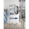 Torre de secado aliseo metaltex tendedero 40 m 4 plantas 76x68x189 cm plata negro