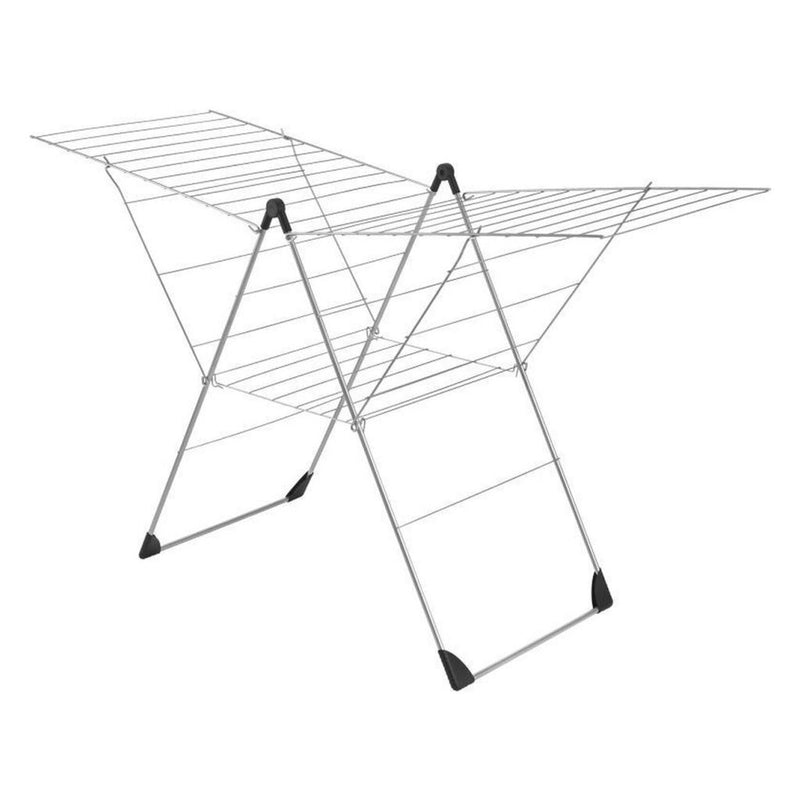 Metaltex vento droogrek 30 m lijn 110x177x67 cm zilver zwart