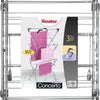 Tomado-Metaltex Tomado Metaltex Concierto drogrek 14 metros de plata con soportes para perchas de ropa