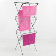 Tomado metaltex concerto slim droogrek 9,5 m zilver met haakjes voor kledinghangers - afbeelding 1