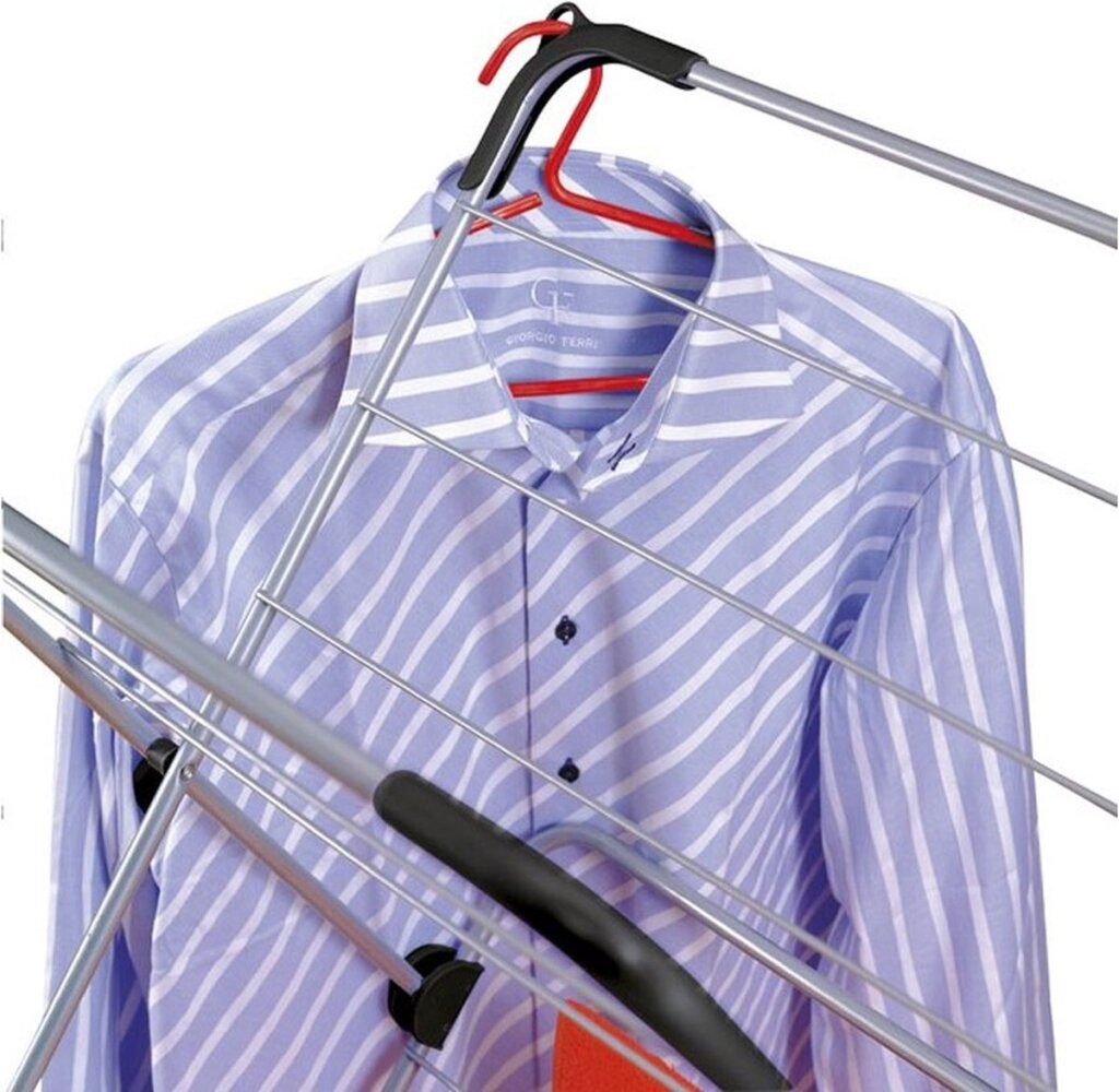 Tomado-metaltex tomado metaltex concerto slim droogrek 9,5 m zilver met haakjes voor kledinghangers