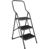 Metaltex huishoudtrap kappa 3 46x62x136 cm rvs grijs zwart