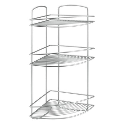 Metaltex Metaltex onda angolo da bagno 3 piani 22x22x53 cm argento