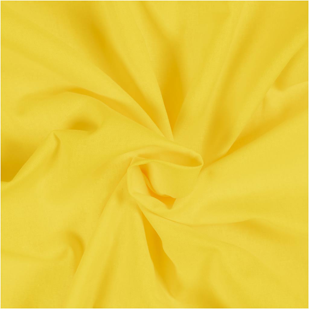Creative Company Fabric, B: 145 cm, 140 Gr, giallo, 5 m 1 scatola