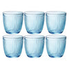 Overige merken bormioli rocco waterglazen 290 ml 6 stuks blauw transparant glas